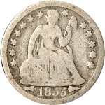 1855-P Seated Liberty Dime