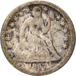 1857-O Seated Liberty Dime