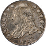 1827 Bust Dime 'Pointed Top 1 in 10c' PCGS VF30 Great Eye Appeal Nice Strike