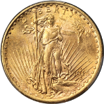 1915-S Saint-Gaudens Gold $20 PCGS MS62 Superb Eye Appeal Strong Strike