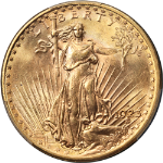 1923-D Saint-Gaudens Gold $20 PCGS MS64 Superb Eye Appeal Strong Strike