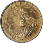 1992-W Columbus Commemorative Gold $5 PCGS MS70