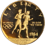 1984-W Olympics Commemorative Gold $10 PCGS PR69 DCAM