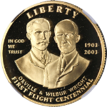 2003-W First Flight Commemorative Gold $10 NGC PF70 Ultra Cameo