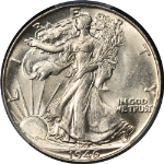 1946-P Walking Liberty Half PCGS MS64 Great Eye Appeal Strong Strike