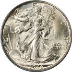 1946-D Walking Liberty Half OGH PCGS MS65 Superb Eye Appeal Strong Strike