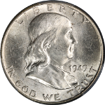 1949-P Franklin Half Dollar PCGS MS64 FBL Nice Eye Appeal Strong Strike