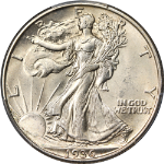 1936-D Walking Liberty Half DDO FS-101 PCGS MS64 Superb Eye Appeal Strong Strike