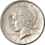 1921 Peace Dollar High Relief PCGS MS63 Nice Eye Appeal Nice Strike