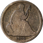 1838-O Seated Liberty Dime