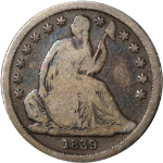 1839-P Seated Liberty Dime