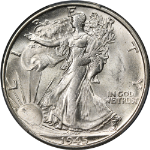 1945-S Walking Liberty Half PCGS MS65+ Blast White Great Eye Appeal