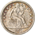 1857-P Seated Liberty Dime