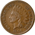 1866 Indian Cent