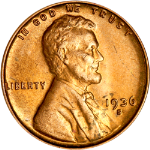 1936-S Lincoln Cent - Choice Red