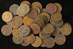 1884 Indian Cents - Damage - 50pc Bulk Lot