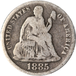 1885-P Seated Liberty Dime