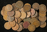 1883 Indian Cents - Damage - 50pc Bulk Lot