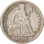 1888-P Seated Liberty Dime