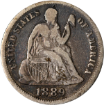 1889-P Seated Liberty Dime