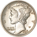 1916-P Mercury Dime - Split Bands