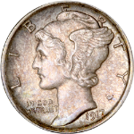 1917-P Mercury Dime - Full Split Bands