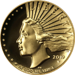 2019-W American Liberty Series $100 Gold High Relief OGP COA - STOCK