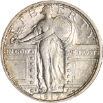 1917-D Type 1 Standing Liberty Quarter