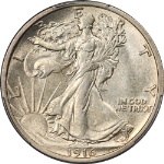 1916-P Walking Liberty Half PCGS MS62 Superb Eye Appeal Strong Strike