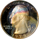 1979-S Washington Quarter - Awesome Toning