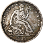 1844-O Seated Half Dollar