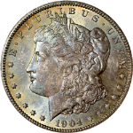 1904-O Morgan Silver Dollar - Pretty Color