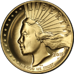 2019-W American Liberty Series $100 Gold High Relief - Blemish - Cap Only