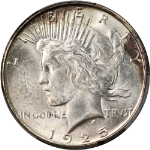 1925-S Peace Dollar PCGS MS63 Fantastic Luster Nice Strike