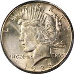 1928-P Peace Dollar PCGS MS63 Key Date Nice Eye Appeal Nice Strike