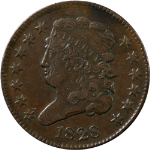 1828 Half Cent - Choice