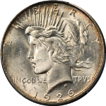 1926-D Peace Dollar PCGS MS64+ Nice Eye Appeal Strong Strike