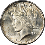 1927-D Peace Dollar PCGS MS63+ Great Eye Appeal Strong Strike