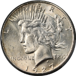 1927-S Peace Dollar PCGS Unc Details Great Eye Appeal Nice Strike