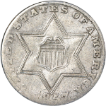 1857 Three (3) Cent Silver