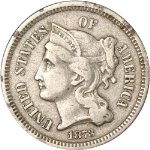 1873 Three (3) Cent Nickel