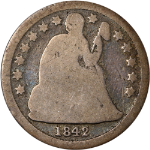 1842-P Seated Liberty Dime