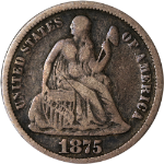 1875-P Seated Liberty Dime