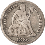 1886-P Seated Liberty Dime