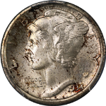 1934-P Mercury Dime PCGS MS66+ FB Nice Eye Appeal Strong Strike