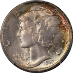 1937-P Mercury Dime PCGS MS67 Superb Eye Appeal Nice Strike