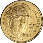 2013-P 5 Star Generals MacArthur Commemorative Gold $5 PCGS MS69