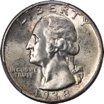 1938-P Washington Quarter PCGS MS66 Great Eye Appeal Strong Strike