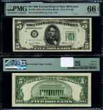 FR. 1961 EWi $5 1950 Federal Reserve Note Richmond E-A Block Wide I Gem PMG CU66 EPQ