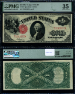 FR. 39 $1 1917 Legal Tender Choice PMG VF35 LOOKS BETTER